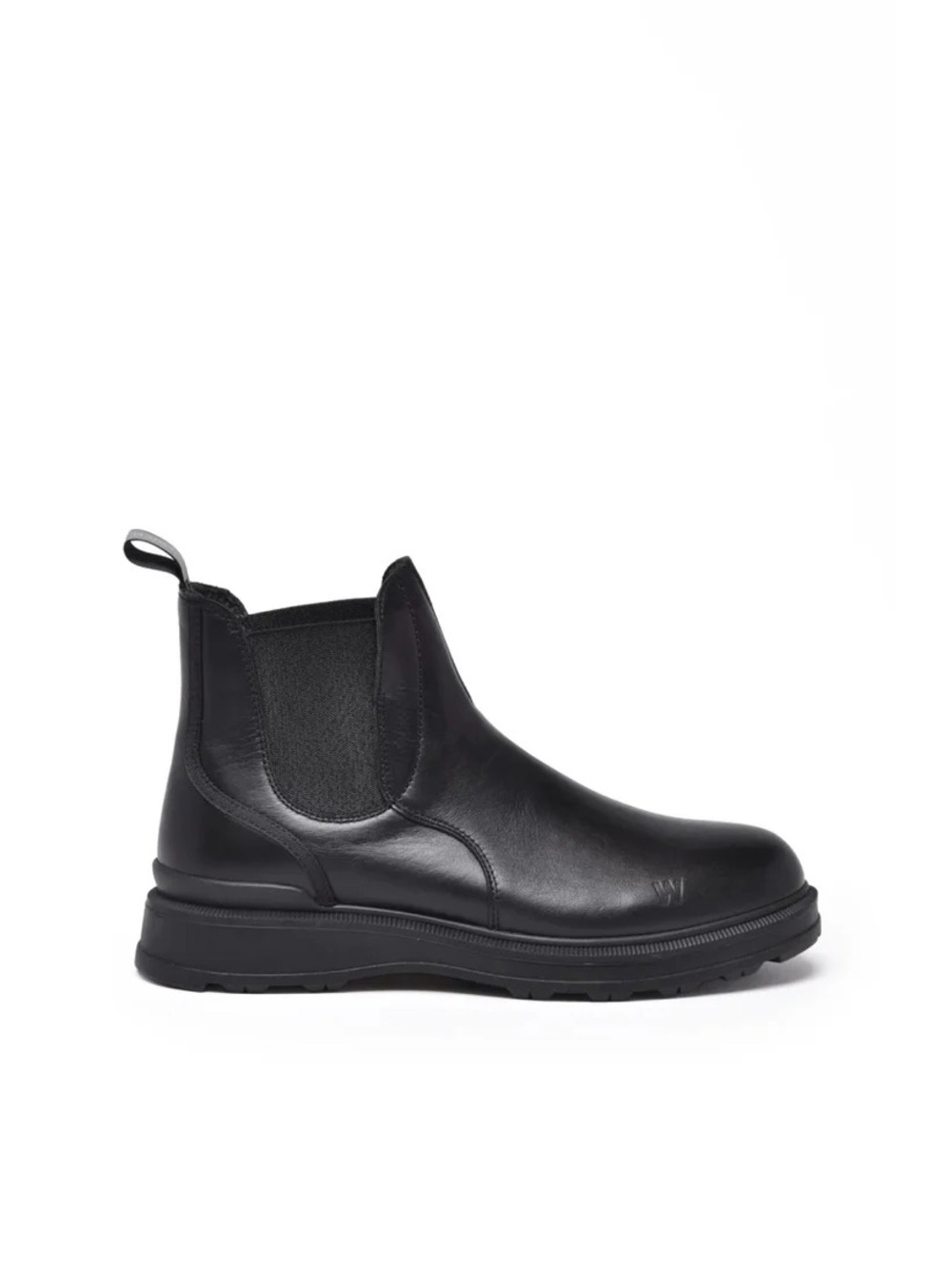 Woolrich Black Leather Chelsea Boots